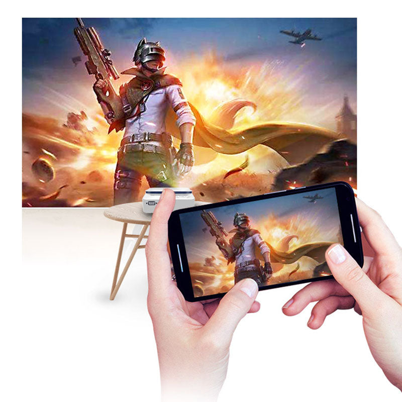 Wireless portable projector by My Store, compact design shown on white background