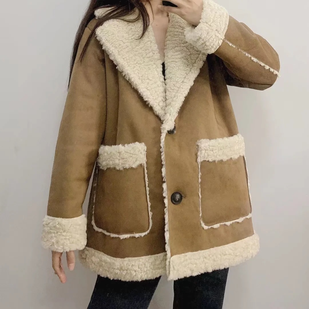 Luxe Suede & Fur Winter Coat