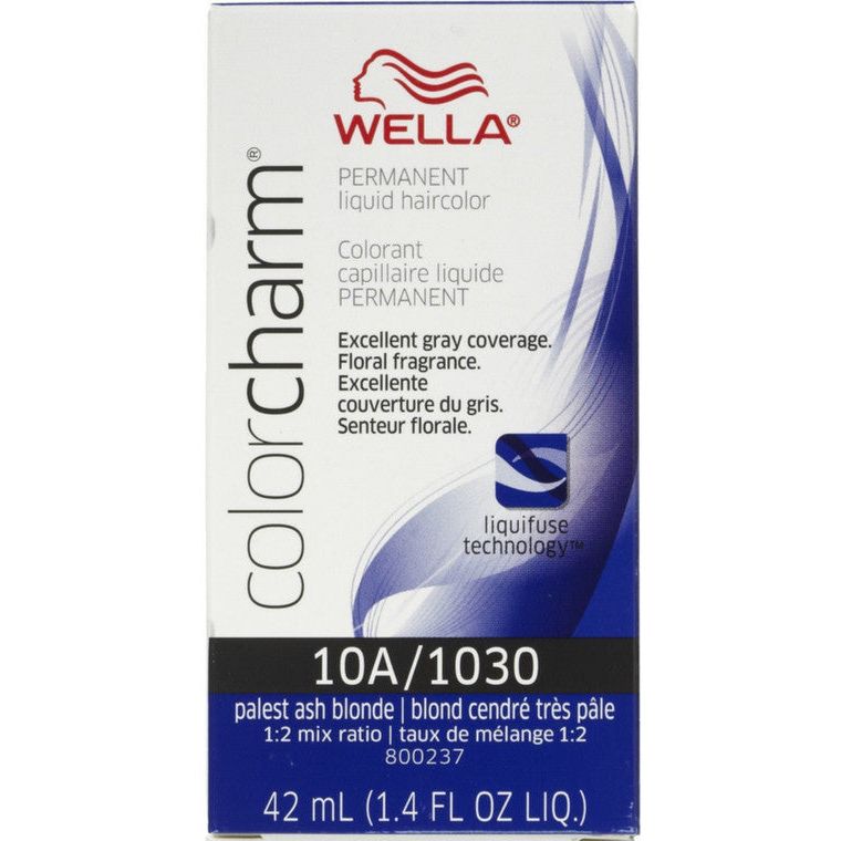 Wella Hair Color Charm Liquid 1030 By 10A Palest Ash Blonde, 1.4 Oz