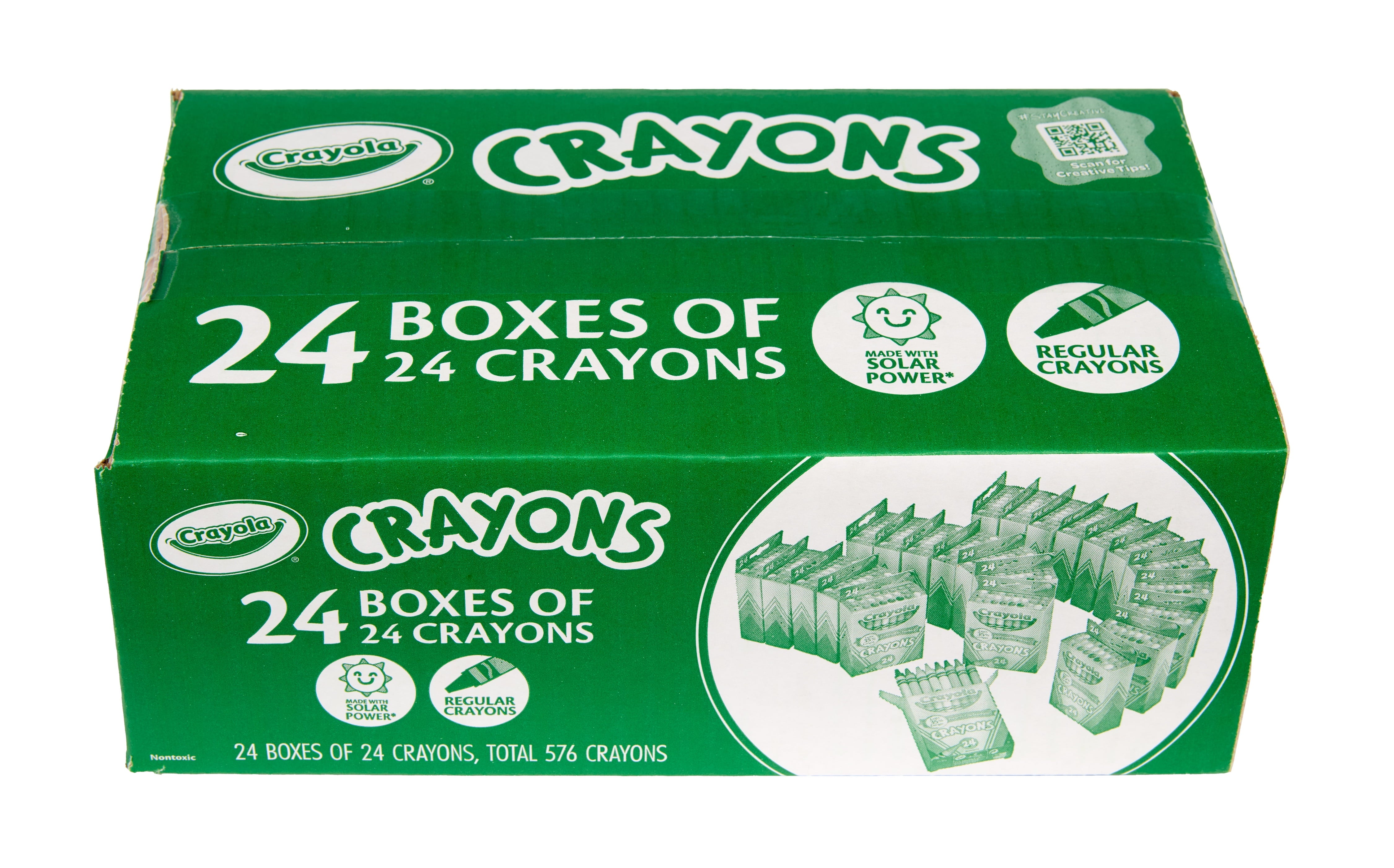 Crayola Crayons Bulk (24 Packs of 24), Bulk School Classroom Supplies, Classic Colors, 3+