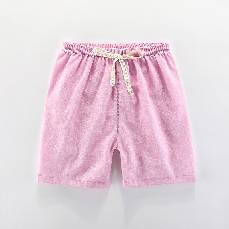 Children's summer thin five-point shorts by My Store in a lightweight casual design