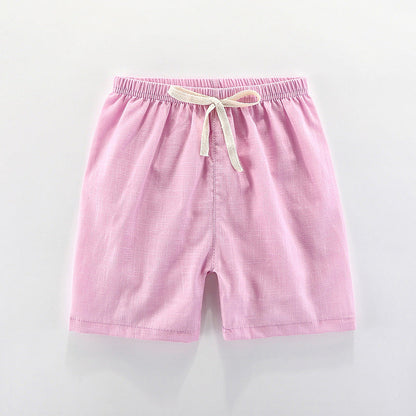 Children's summer thin five-point shorts by My Store in a lightweight casual design