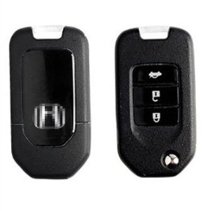 Carbon fiber car key cover shell with buckle, protective car key case close-up