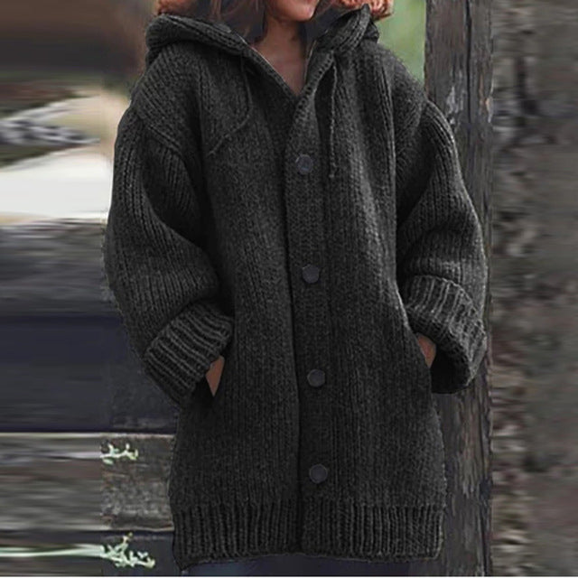 Warm sweater coat in a cozy knit design by My Store