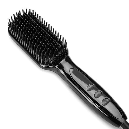 Ceramic straight hair comb for smooth styling, shown in a sleek ergonomic design