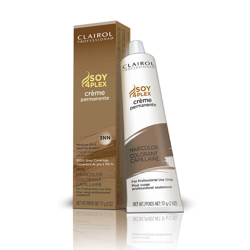 Clairol Crème Perm Cl Premium Cr 8NN Light Neutral Blonde hair perm kit with cream formula, shown in a professional salon setting.