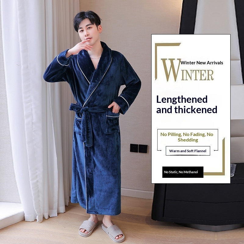 Double-sided fleece loose-fitting nightgown loungewear in a soft, relaxed silhouette