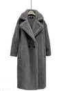 Elegant Long Lamb Cashmere Coat