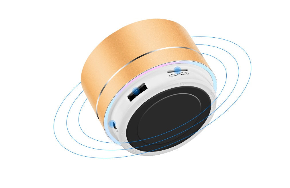 Wireless Bluetooth speaker by My Store, compact black design with visible controls and grille