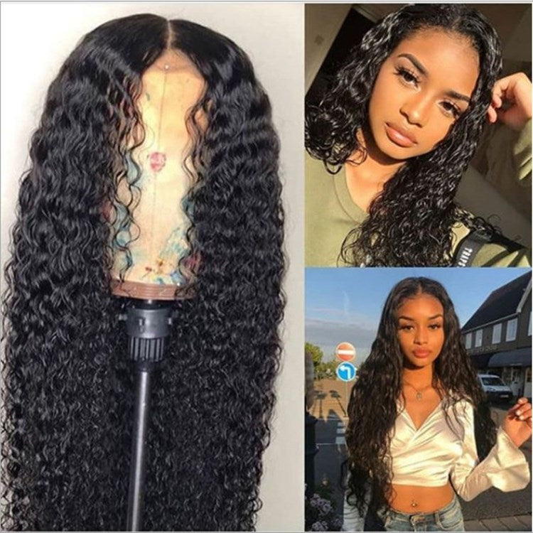 Wave high temperature silk African wig with soft flowing waves and natural-looking texture