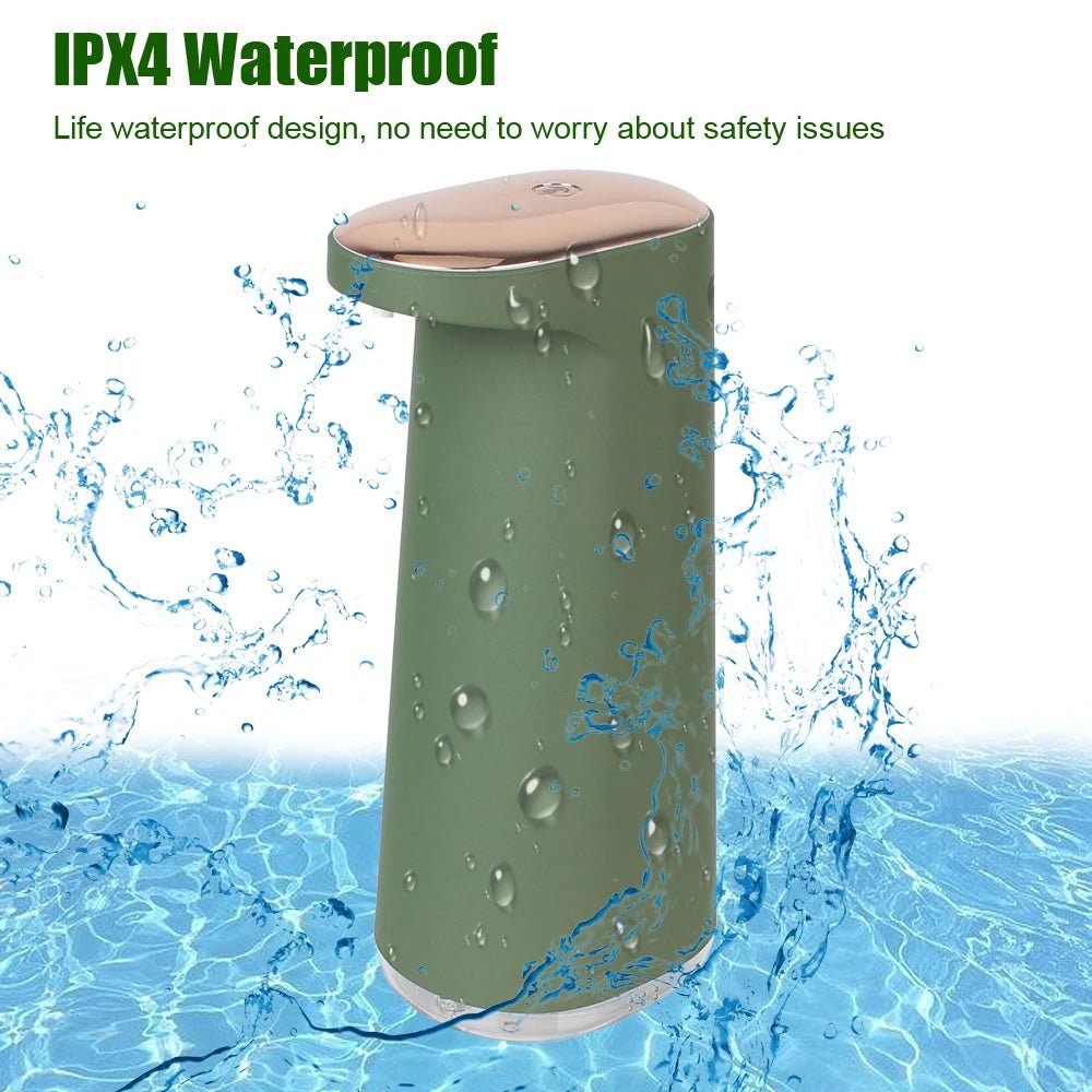 450ML Foam Liquid Soap Dispenser Hand Free USB Rechargeable Portable Touchless Automatic Foaming For Bathroom Kitchen - BACKUPMYFILESNOW