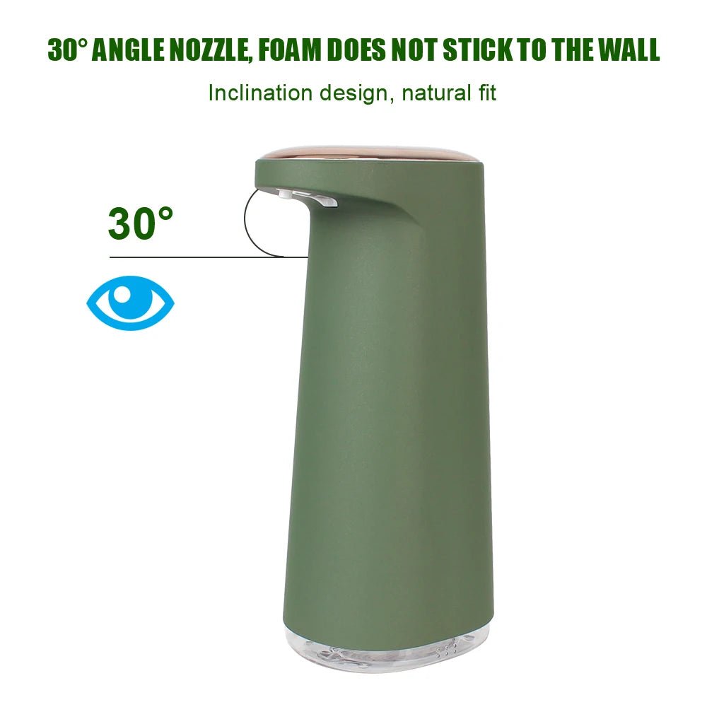 450ML Foam Liquid Soap Dispenser Hand Free USB Rechargeable Portable Touchless Automatic Foaming For Bathroom Kitchen - BACKUPMYFILESNOW