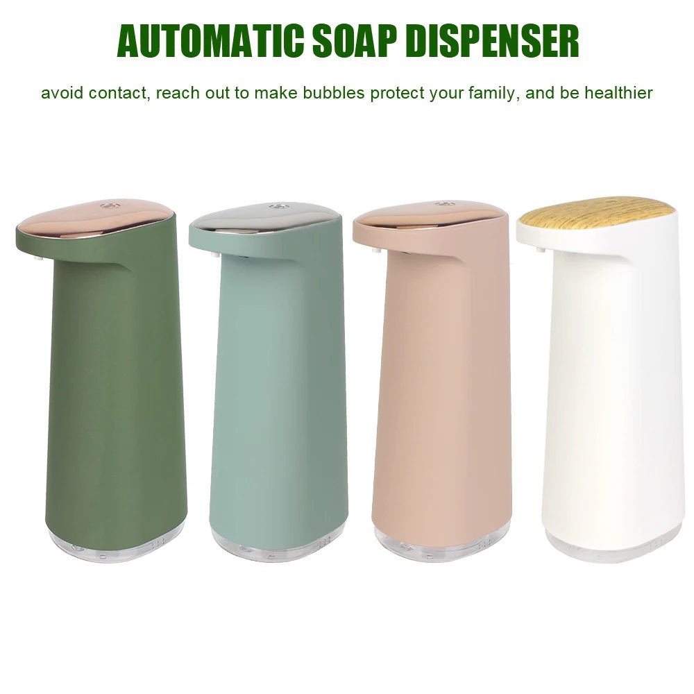 450ML Foam Liquid Soap Dispenser Hand Free USB Rechargeable Portable Touchless Automatic Foaming For Bathroom Kitchen - BACKUPMYFILESNOW