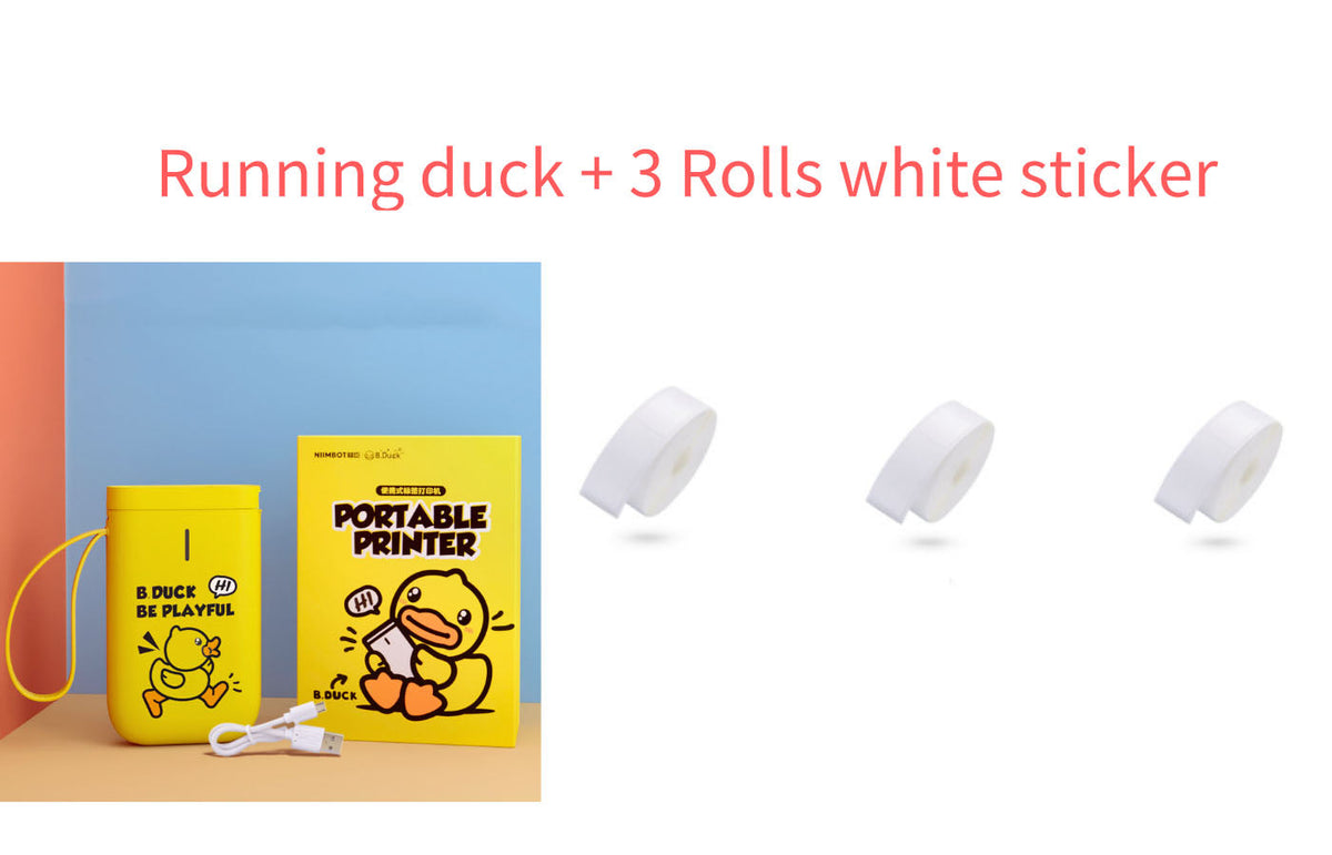 Small portable handheld printer with compact design