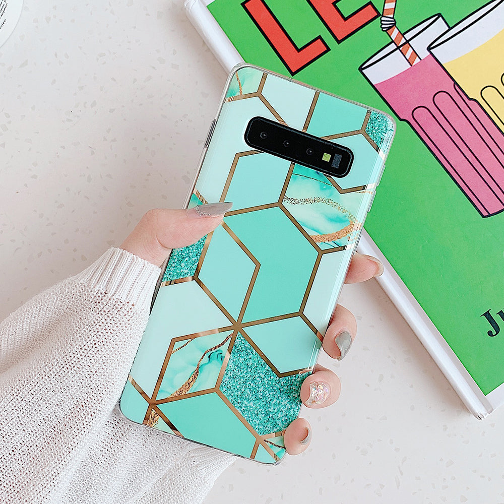 Mosaic marble mobile phone case