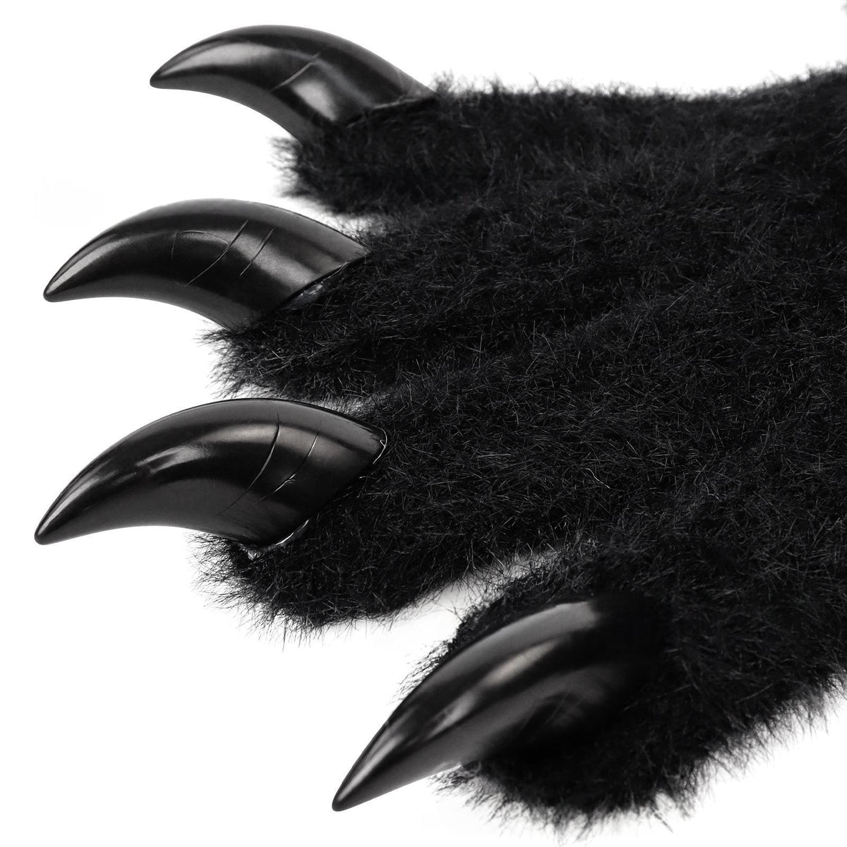 Halloween silicone meat mat long gloves in a spooky design, shown laid flat for detailed viewing