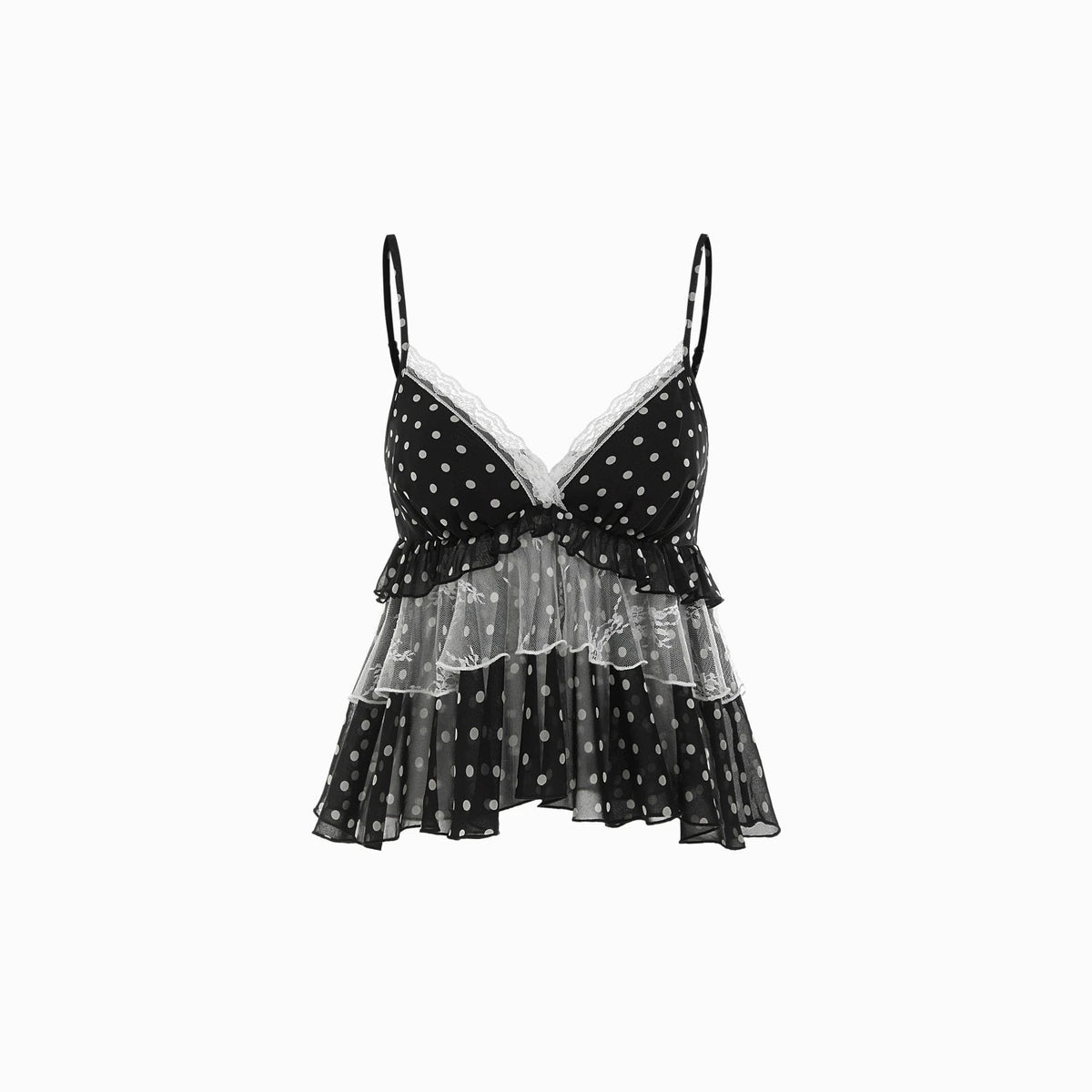 Leopard-print chiffon blouse with ruffled mesh details for women’s summer wear