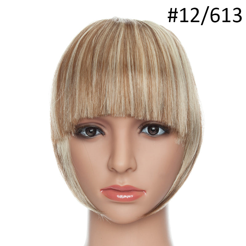 3D clip-in bangs hair extensions by My Store, shown from the front with textured fringe detail