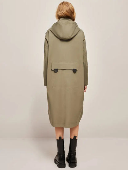 Casual Hooded Long Sleeve Windproof Coat for Women