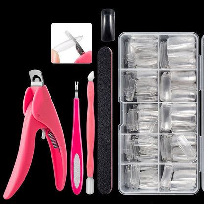 500 French nails, natural-looking French manicure tips in assorted sizes for nail extensions