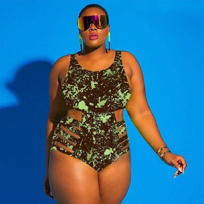 Women's plus size swimsuit by My Store shown in a flattering full-body view