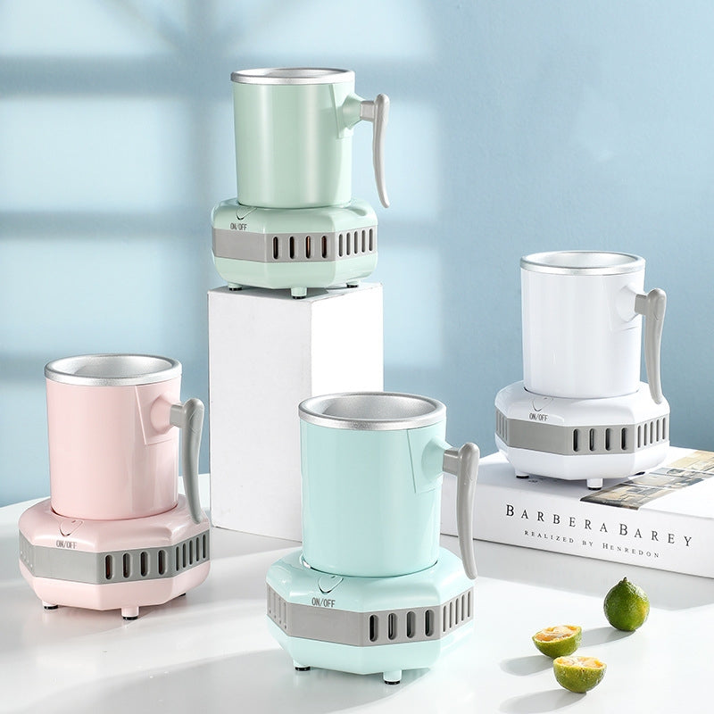Dual-use mini ice cooling cup for quick chilling, suitable for office, dormitory, or kitchen use