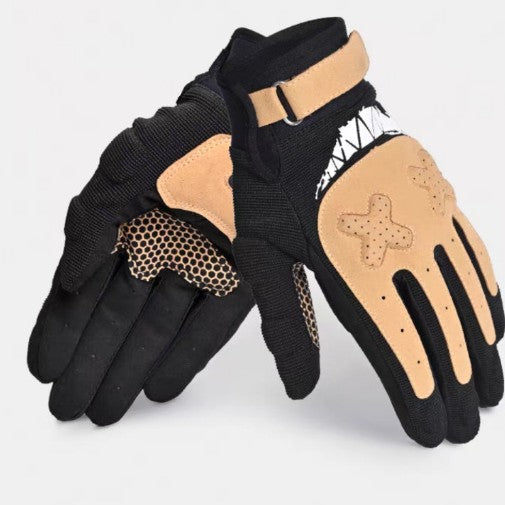Macaron-colored summer sun-protection gloves with breathable fabric and touchscreen-compatible fingertips