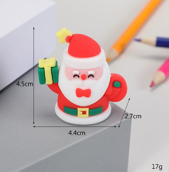 Christmas PVC sharpener in festive Christmas sock design, 1 piece, Type 4