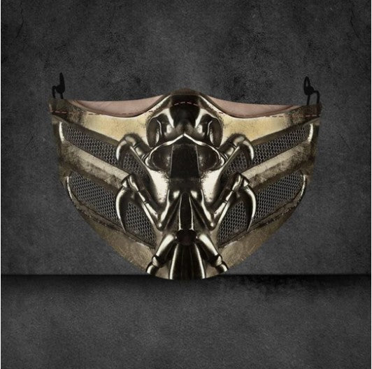Explosive Halloween mask with spooky design for costume parties