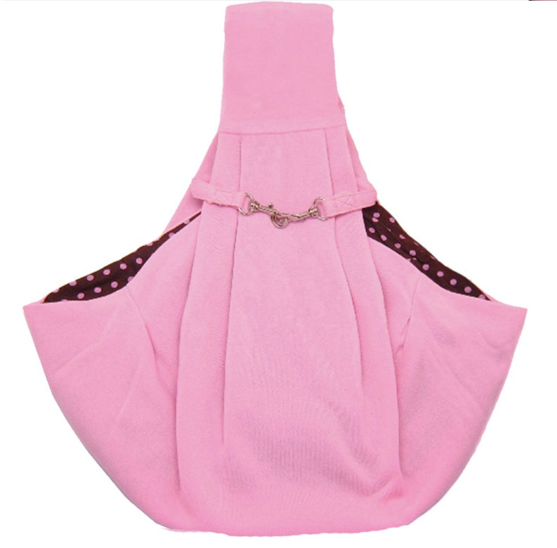 Foldable pet shoulder bag with adjustable strap, compact design for carrying small pets