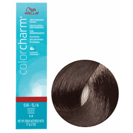 Wella Color Charm Demi Permanent Haircolor 5R-5/4 Chestnut 2 Oz