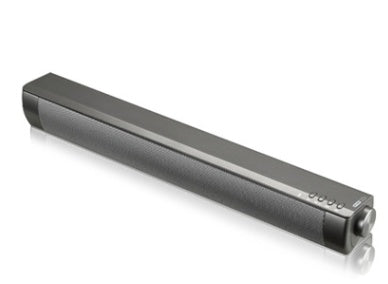 Echo Wall Sound Bar mounted on a wall, featuring a slim, modern audio design