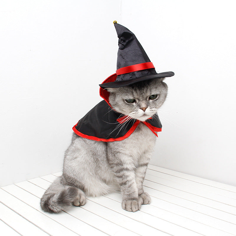 Halloween warm pet cloak for dogs and cats in seasonal costume style
