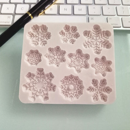 Christmas snowflake silicone mold by My Store for creating decorative snowflake shapes