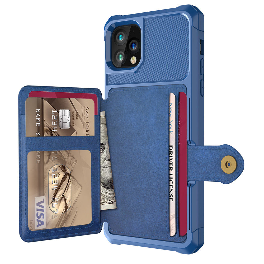 Card wallet holder phone case in a slim protective design with built-in card storage