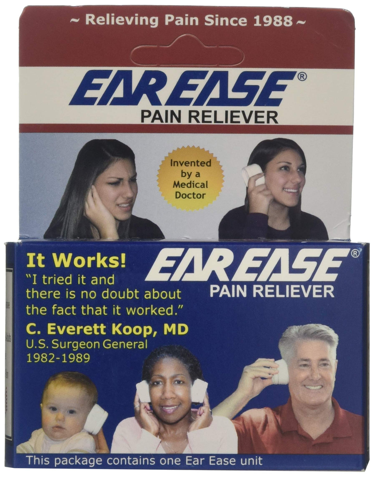 BackupMyFilesNow Ear Ease Rapid Relief natural ear pain solution in a small jar, showing the product label and packaging.