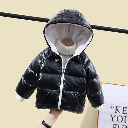Boys’ thickened Western-style winter clothes in warm, durable fabric