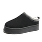 WinterGlow women's slippers by BACKUPMYFILESNOW® with plush interior and cozy knit exterior, perfect for winter comfort.