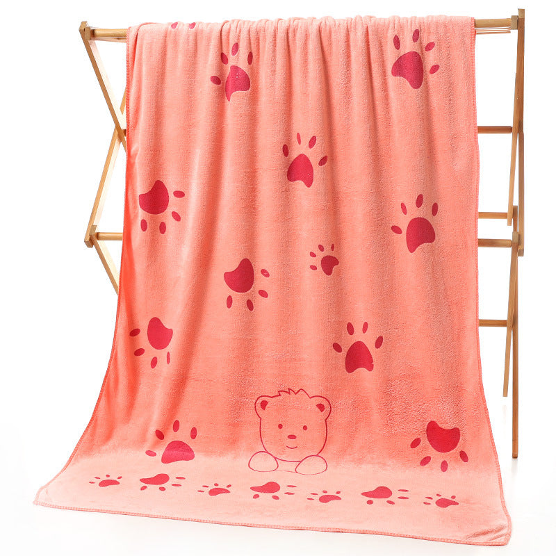 Cartoon print bath towel beach towel from My Store, showing a colorful character design and soft terry texture