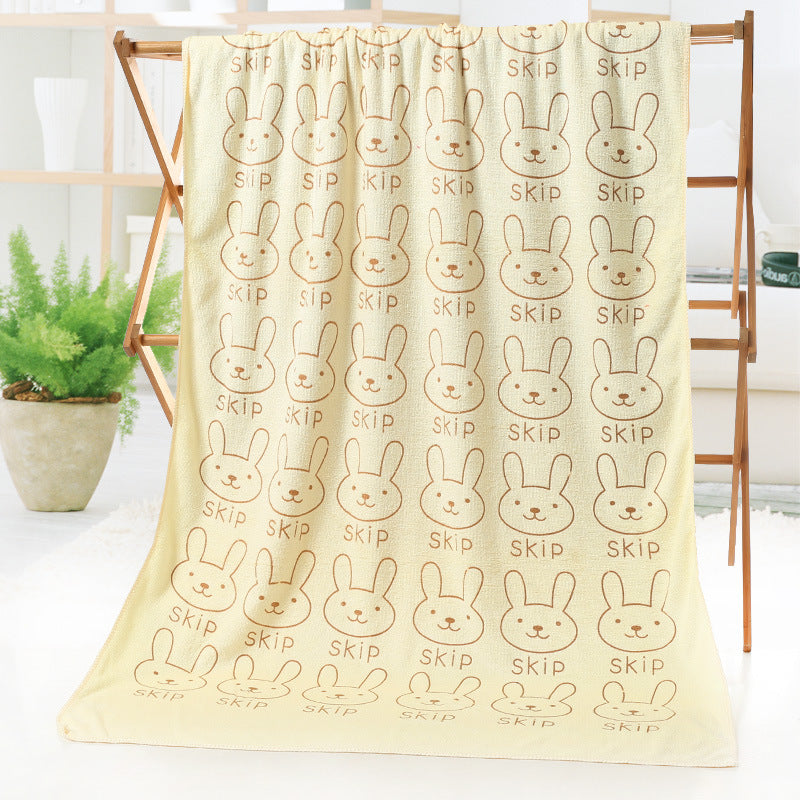 Cartoon print bath towel beach towel in soft fabric, My Store brand