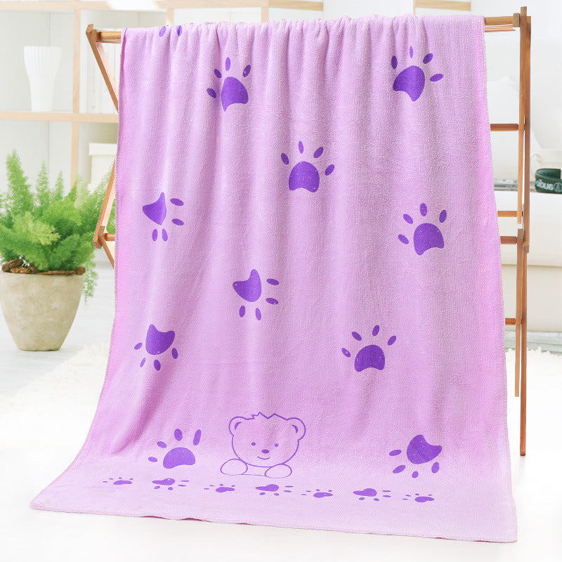 Cartoon print bath beach towel from My Store in a colorful, soft fabric design