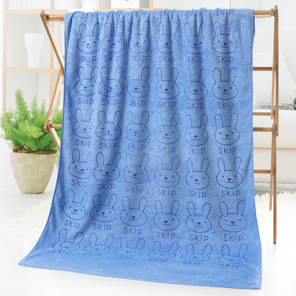 Cartoon print bath towel beach towel, soft rectangular design by My Store