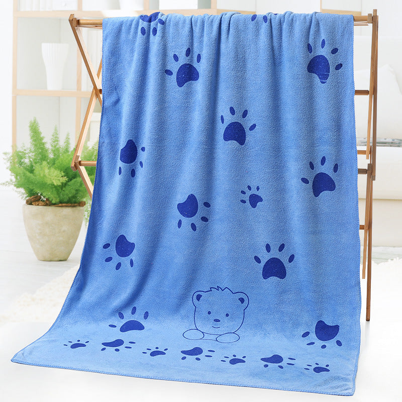 Cartoon print bath towel beach towel in a colorful design