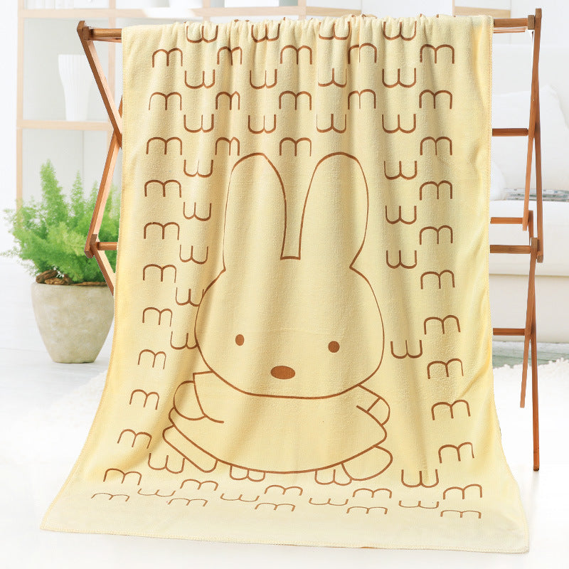Cartoon print bath beach towel from My Store, showing a colorful playful design.