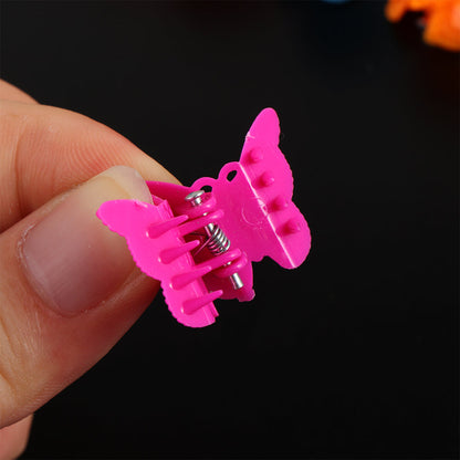 Color mini hair clips in assorted bright shades by My Store