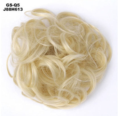 Hair ring accessory, close-up view of the minimalist circular design