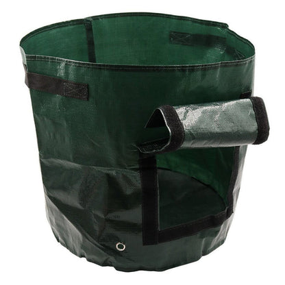 PE cloth garden planting bag for growing plants outdoors, durable fabric container with reinforced handles