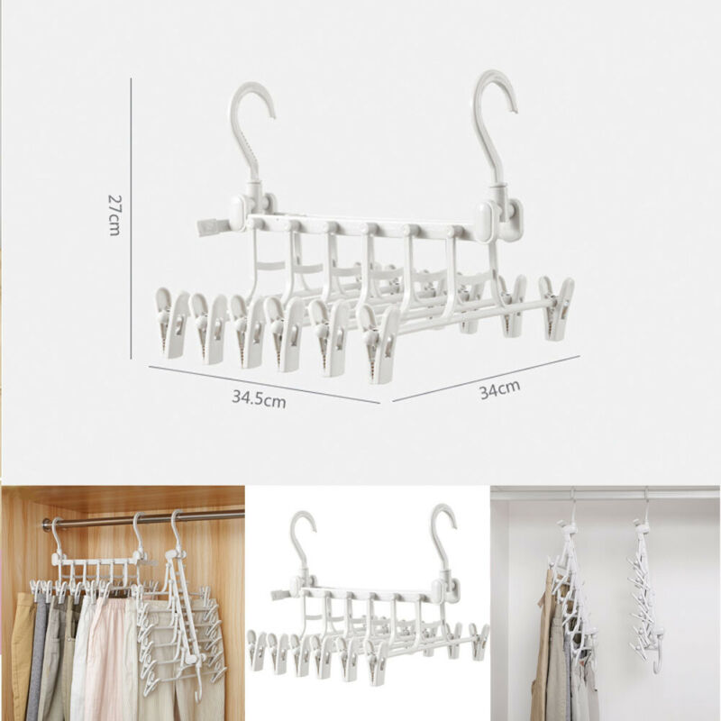 Space Saver Magic hanging clothes hanger rack in compact design for organizing multiple garments vertically