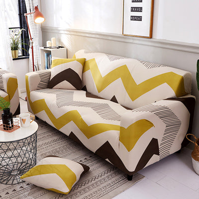 Printed sofa cushion cover, featuring a decorative pattern for protecting and refreshing sofa upholstery