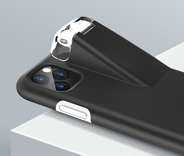 Black edge cover for Apple AirPods charging case, compatible with iPhone
